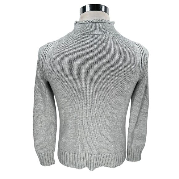 J.Crew Always Oarsman Roll Neck Sweater Women’s Small Gray 100% Cotton Knitted - Picture 4 of 9